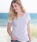 Женская футболка плотная премиум Ringspun - Фото 3